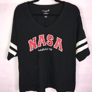 Buzz Aldrin V-Neck NASA Graphic T-shirt